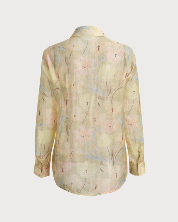 Yellow Floral Button Chelsea Shirt - Image 2
