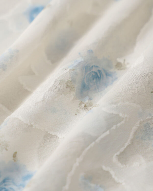 White Floral Textured Button Shirt - Image 4