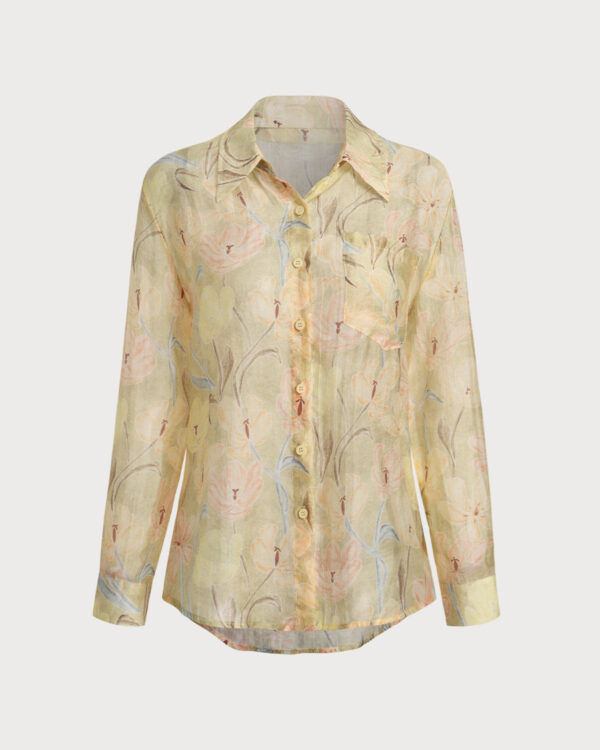 Yellow Floral Button Chelsea Shirt