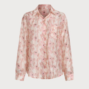 Pink Floral Lyocell Shirt