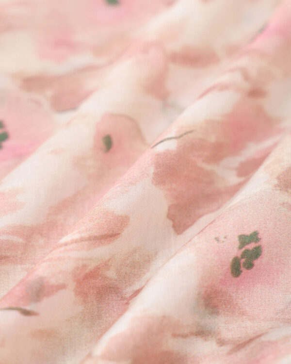 Pink Floral Lyocell Shirt - Image 3