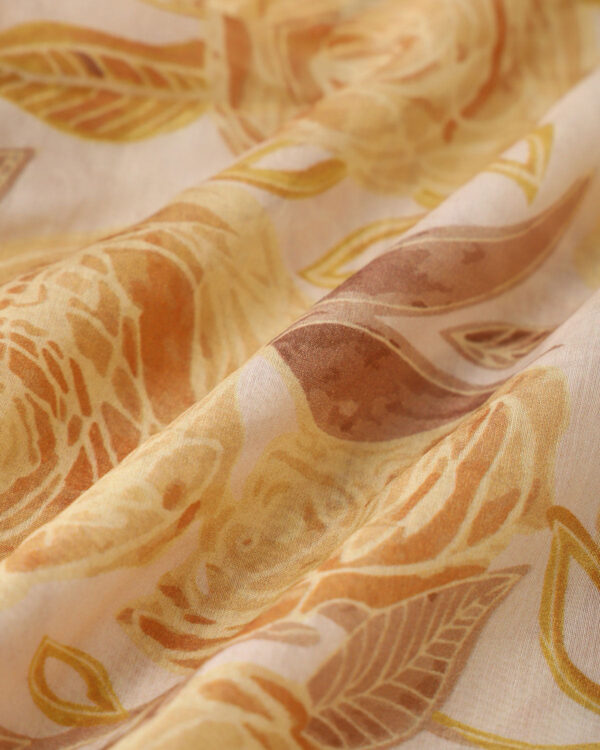 Yellow Floral Lyocell Shirt - Image 3
