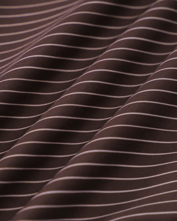 Brown Striped Bell Sleeve Shirt - Image 3